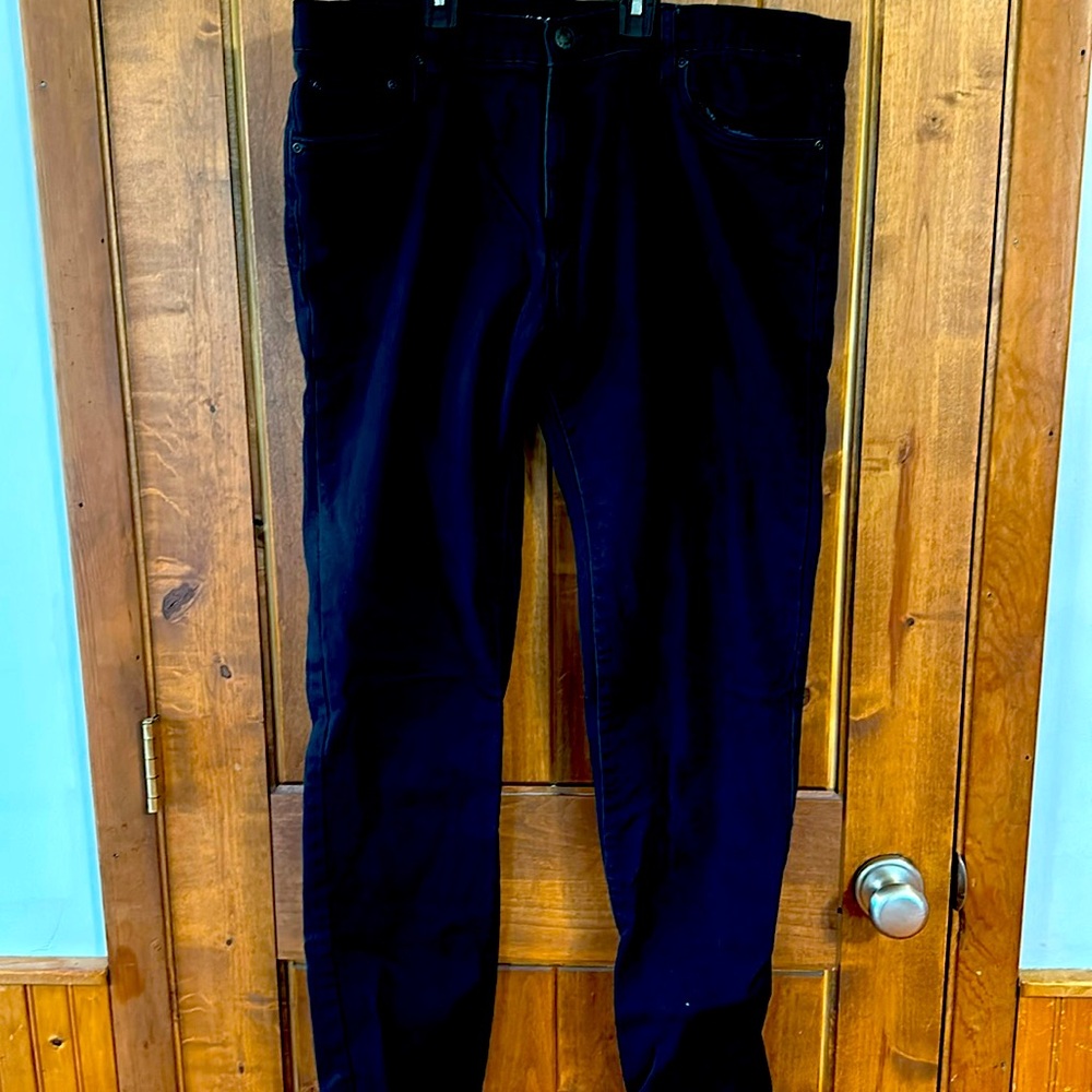 Black denim jeans